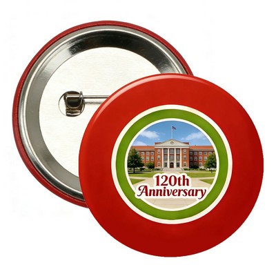 3" Round Pin Button